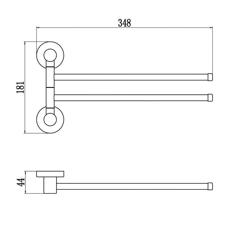 Полотенцедержатель Savol S-005602C, матовое золото