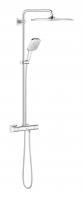 Душевая система GROHE Rainshower SmartActive 310 Mono Cube, квадратный, 1 режим струи, с термостатом, хром (26652000)