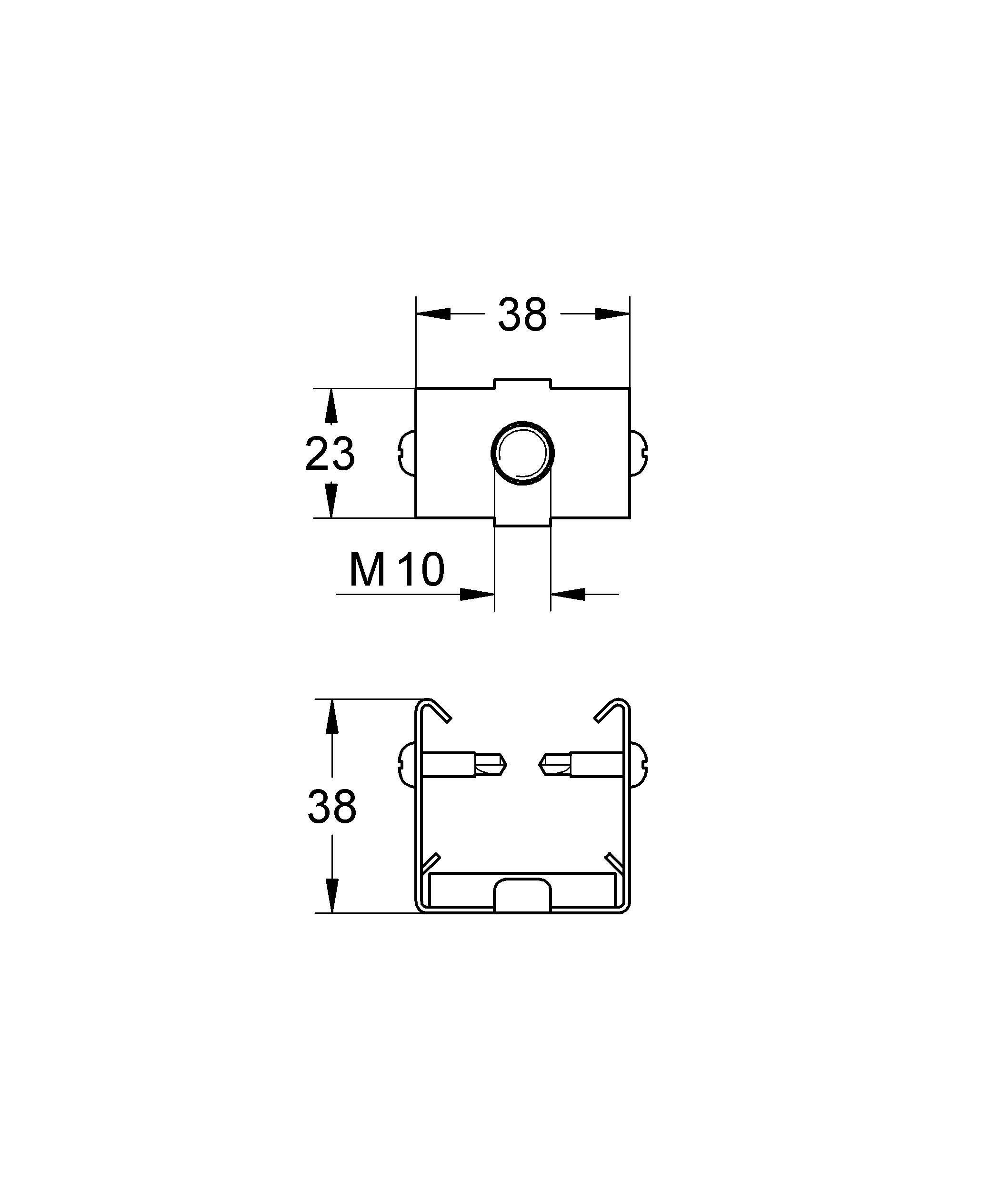 Клипса GROHE Papid Pro (39024000) Клипса GROHE Papid Pro (39024000)