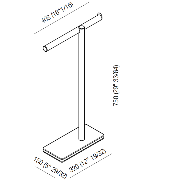 Agape Dot line Напольный полотенцедержатель, цвет: темный дуб/черный мрамор Marquinia Agape Dot line Напольный полотенцедержатель, цвет: темный дуб/черный мрамор Marquinia