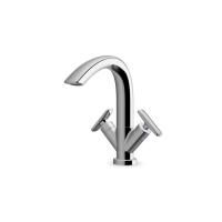 Смеситель для раковины, Laufen, Curve Prime, тип открывания воды-двухвентильный, тип регулирования воды-керамическая кран-букса, монтаж-на раковину/столешницу, отверстия для монтажа-1, высота, мм-223, вынос излива, мм-150, тип излива-поворотный, донный кл