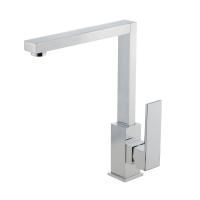 CUCINA KVANT Смеситель для кухни моноком., высокий квадратный прямой излив, ручка сбоку, хром