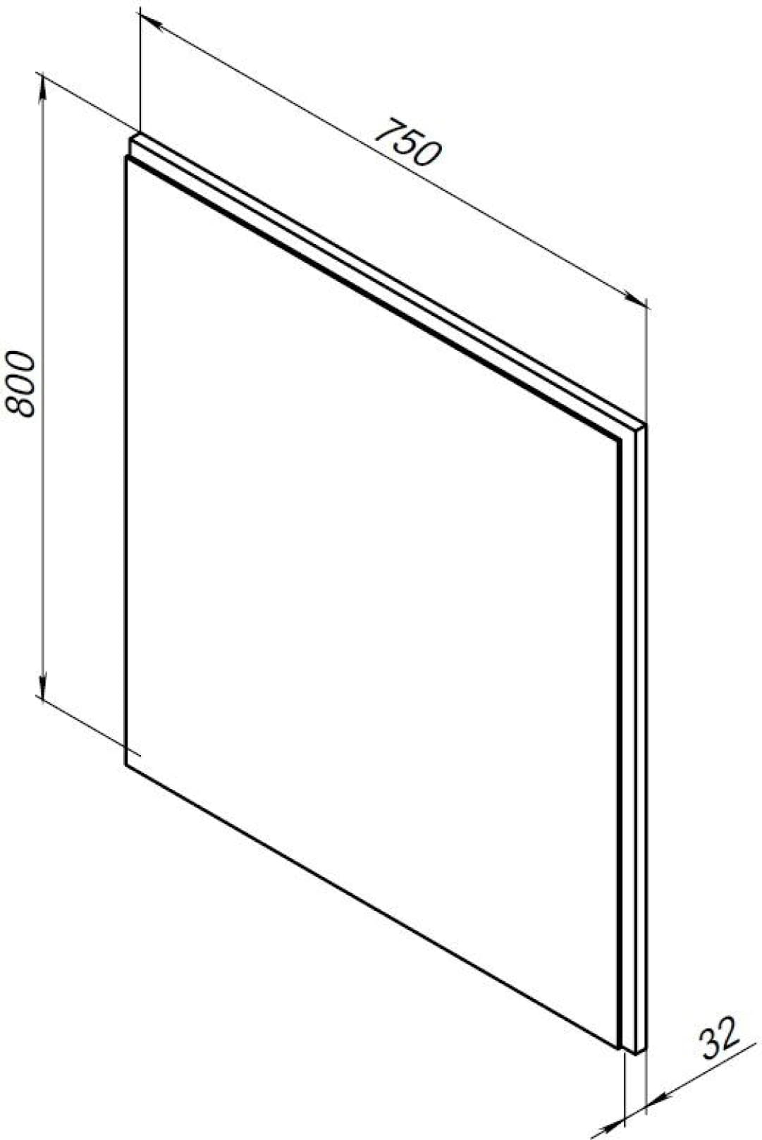 Зеркало Aquanet Nova Lite 75 белый LED Зеркало Aquanet Nova Lite 75 белый LED