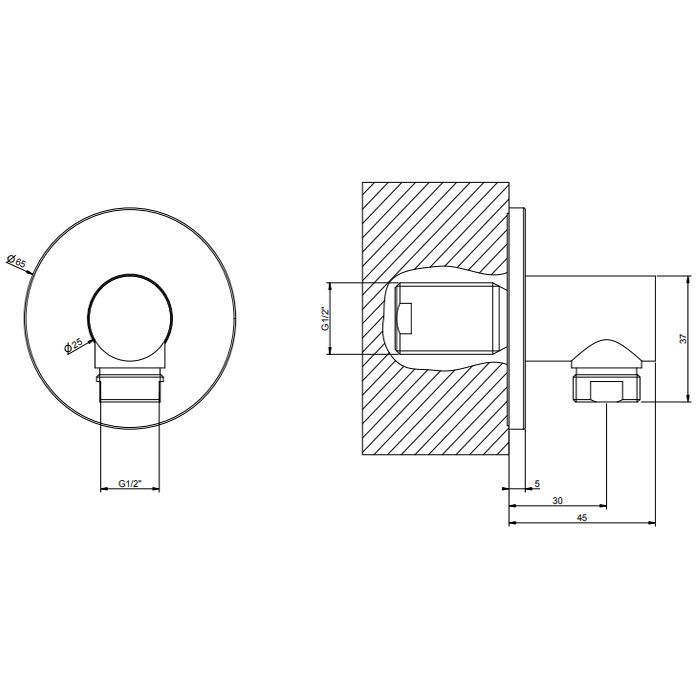 Gessi Ingranaggio Вывод воды, цвет: хром