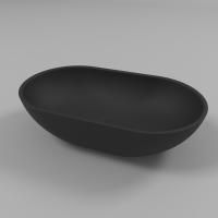 Умывальник WHITECROSS Amber 60x35 (черный мат) иск. камень