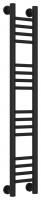 Полотенцесушитель водяной "Богема+" прямая 1000х150 (Матовый Чёрный)
