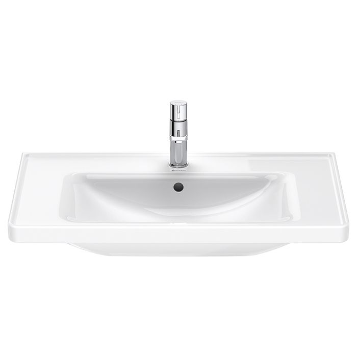 Duravit D-Neo Раковина накладная 800х480 мм, с переливом, с 1 отв. под смеситель, цвет: белый