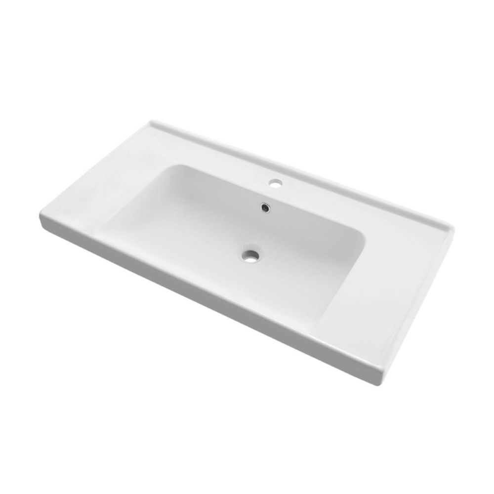 Тумба с раковиной подвесная Dreja Grace 90 см, белый, артикул 99-0903-com