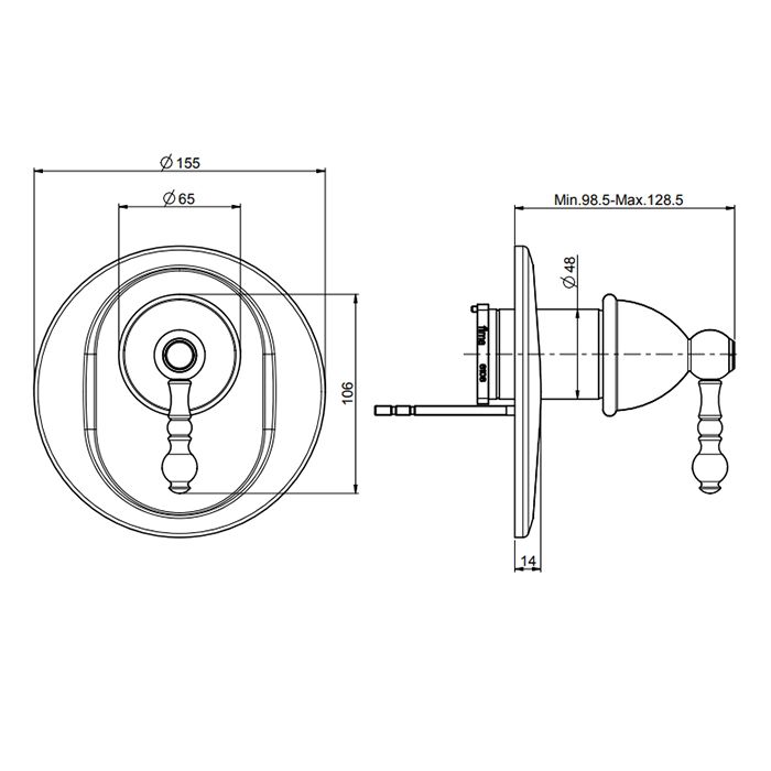 Fima Carlo Frattini Elizabeth Смеситель для душа, встраиваемый, цвет: золото Fima Carlo Frattini Elizabeth Смеситель для душа, встраиваемый, цвет: золото