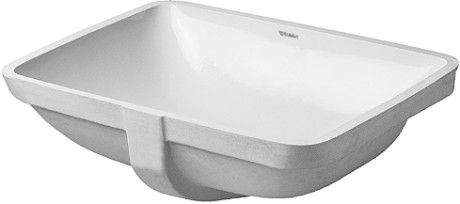 Раковина, Duravit, Starck 3, ширина, мм-490, глубина, мм-365, высота, мм-180, тип установки-встраиваемый снизу, отверстия для смесителя-отсутствуют, перелив-есть, тип перелива-открытый, декор-без декора, материал-керамика, цвет-белый, артикул 0305490000