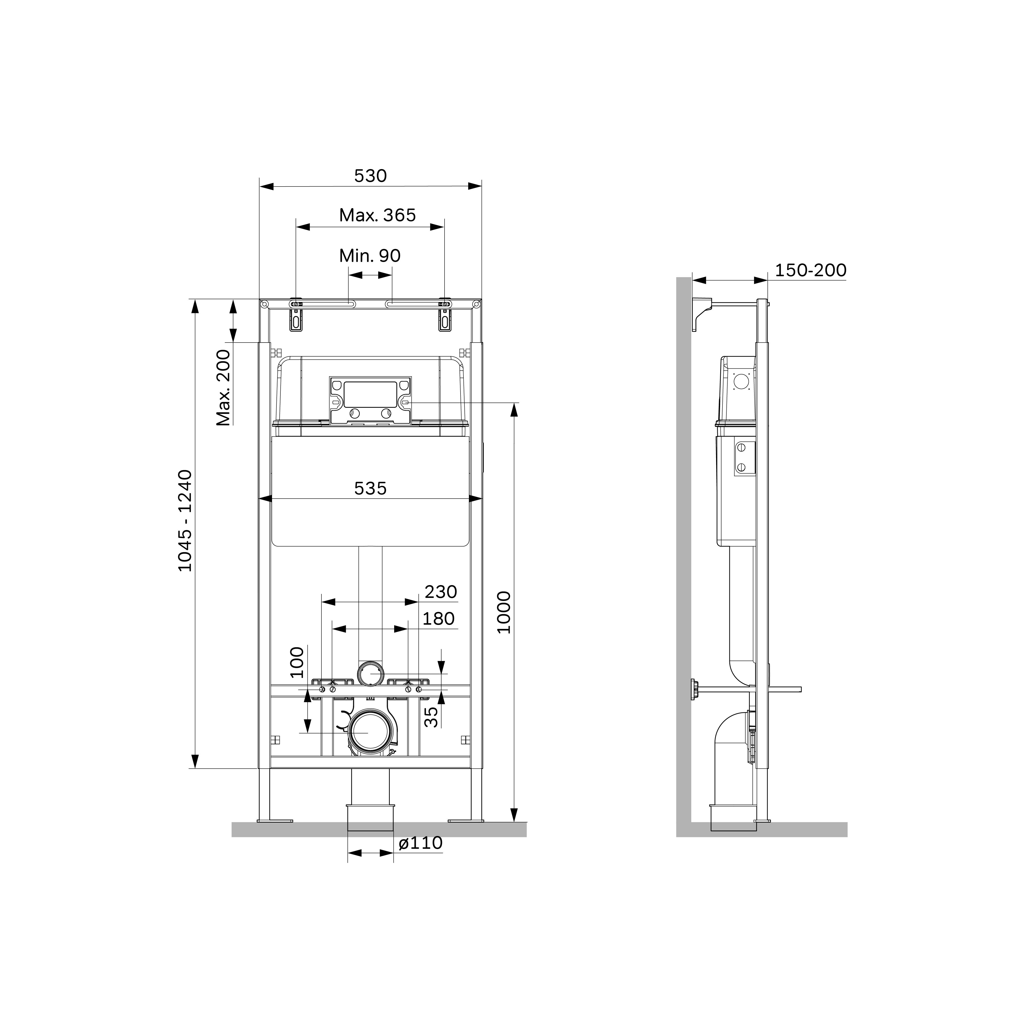 I012710 MasterFit инсталляция для подвесного унитаза I012710 MasterFit инсталляция для подвесного унитаза