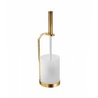 Bongio Ершик туалетный напольный, 410х110 мм, цвет золото 24к.
