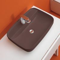 Kerasan Tribeca Раковина накладная , 60х43см, h 150мм с 1 отверстием под смеситель, цвет: Borgogna matt