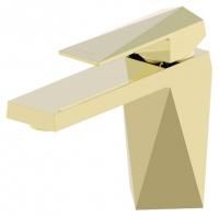 Смеситель для раковины Bravat Iceberg F176110G Золото