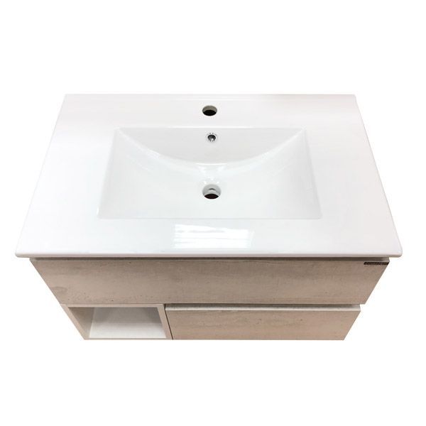 Тумба с раковиной Comforty Турин 75 4147332 подвесная Дуб белый Тумба с раковиной Comforty Турин 75 4147332 подвесная Дуб белый