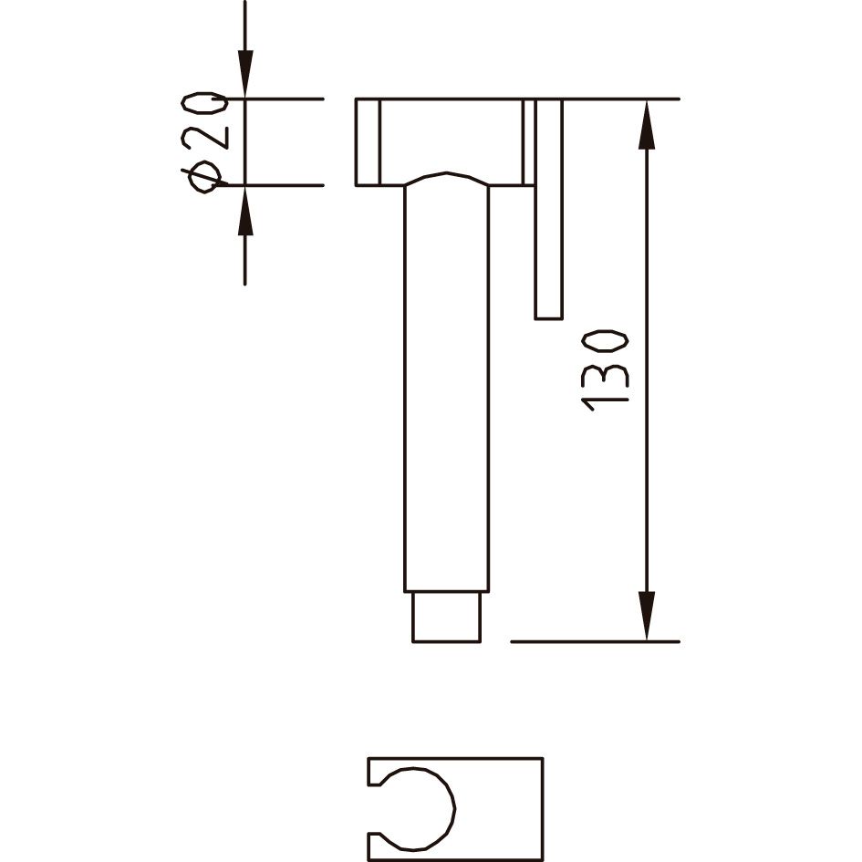 NINA Гигиенический душ, хром