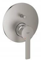 Смеситель однорычажный для ванны GROHE Lineare New, круглая розетка, суперсталь (24064DC1) Смеситель однорычажный для ванны GROHE Lineare New, круглая розетка, суперсталь (24064DC1)