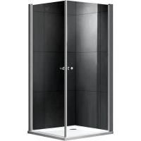 Душевой уголок Gemy New Rockcoco 100х190 квадратный две распашные дверцы профиль Хром стекло прозрачное Душевой уголок Gemy New Rockcoco 100х190 квадратный две распашные дверцы профиль Хром стекло прозрачное