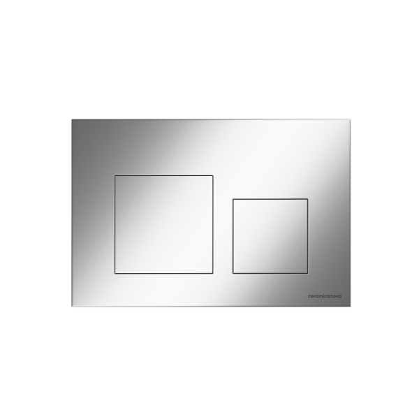 Кнопка смыва Баланс (Balance), клавиши Квадрат (Square), цвет хром матовый, арт. CN12-002M
