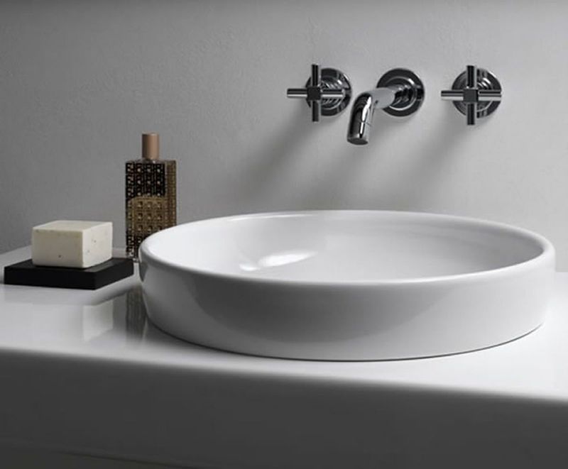 W.Jewels раковина-чаша, круглая 40 см, цвет белый