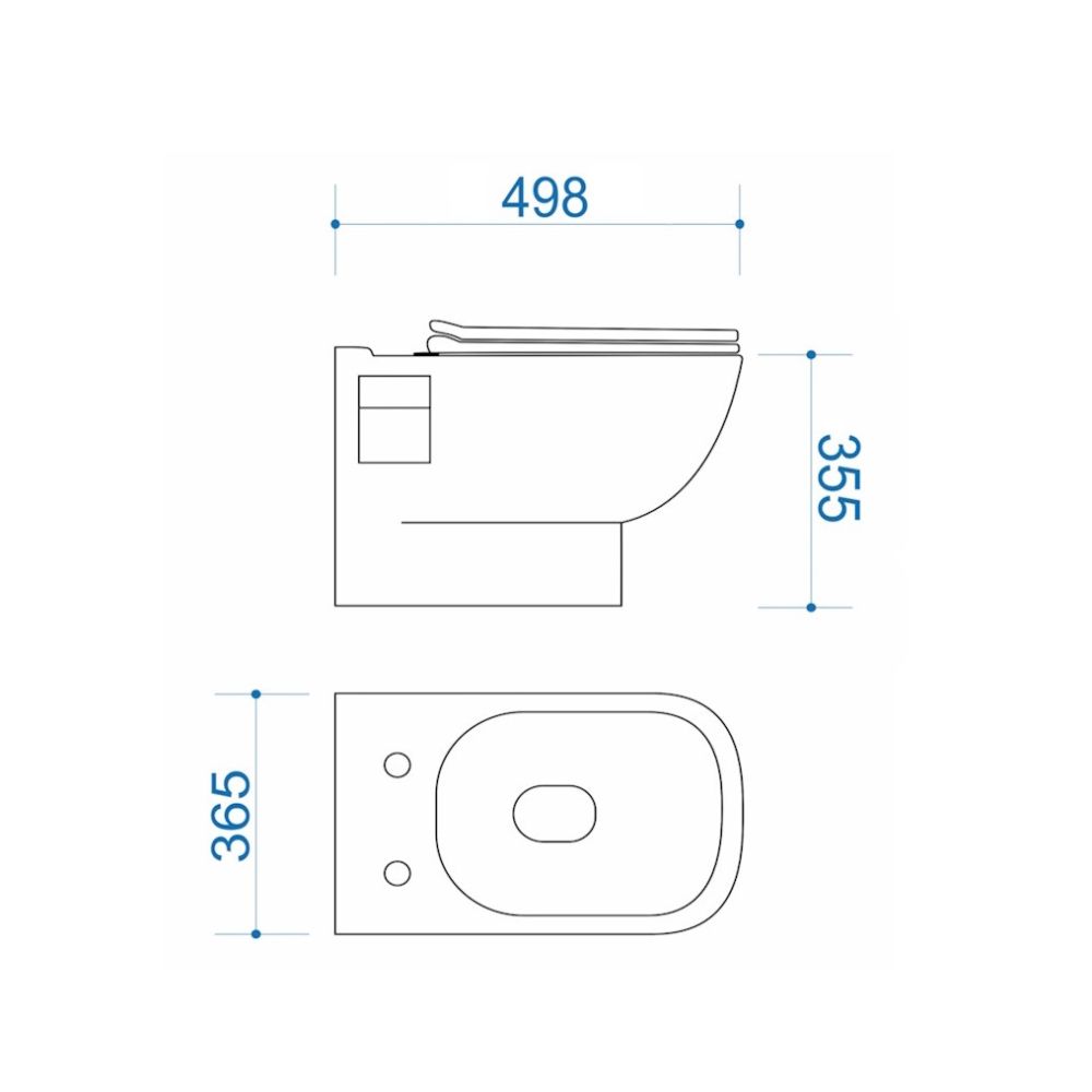 Унитаз подвесной Maretti Ritta безободковый с микролифтом, RI10PBM53-844, белый, артикул RI10PBM53-844