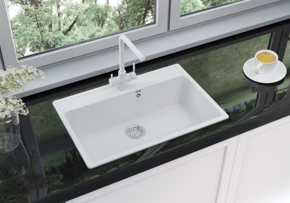 Кухонная мойка Ulgran U-600-341, ультра-белый, артикул U-600-341