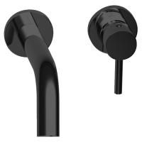 Bongio T.Ube Смеситель для раковины встраиваемый, излив 194 мм, цвет черный матовый (без внутренней части 09761)