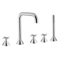 SIRIUS См-ль на борт ванны, на 5 отв., хром