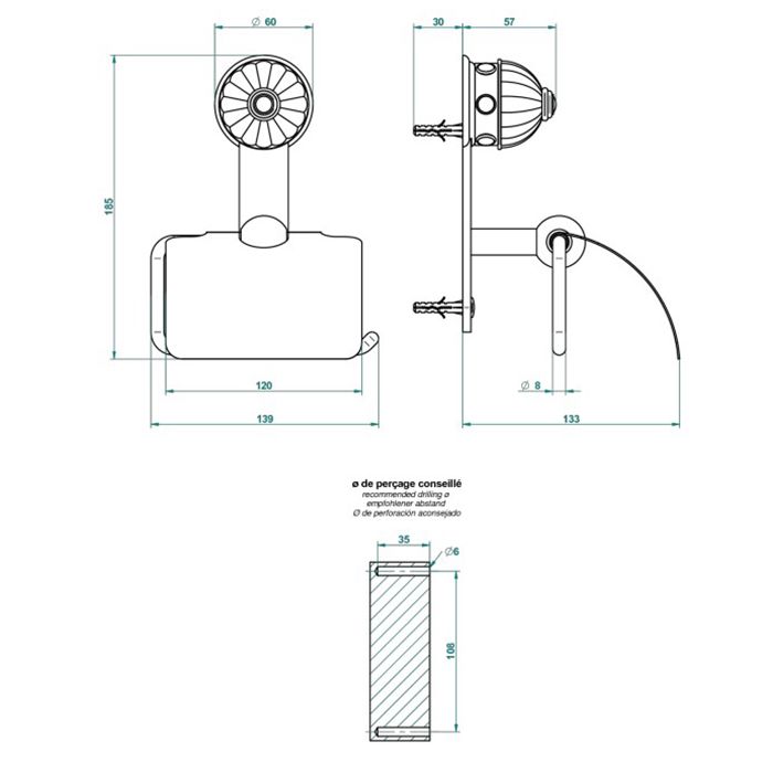 THG CHEVERNY LAPIS LAZULI Держатель туалетной бумаги с крышкой, вставки лазурит, цвет полированное золото