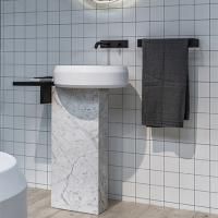 Agape Lariana Раковина накладная, d46.5x13 см, круглая, без отв., мрамор Carrara, цвет: белый Agape Lariana Раковина накладная, d46.5x13 см, круглая, без отв., мрамор Carrara, цвет: белый