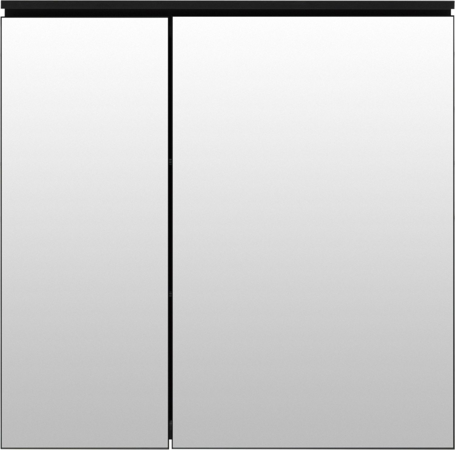 Зеркальный шкаф De Aqua Алюминиум 80 черный