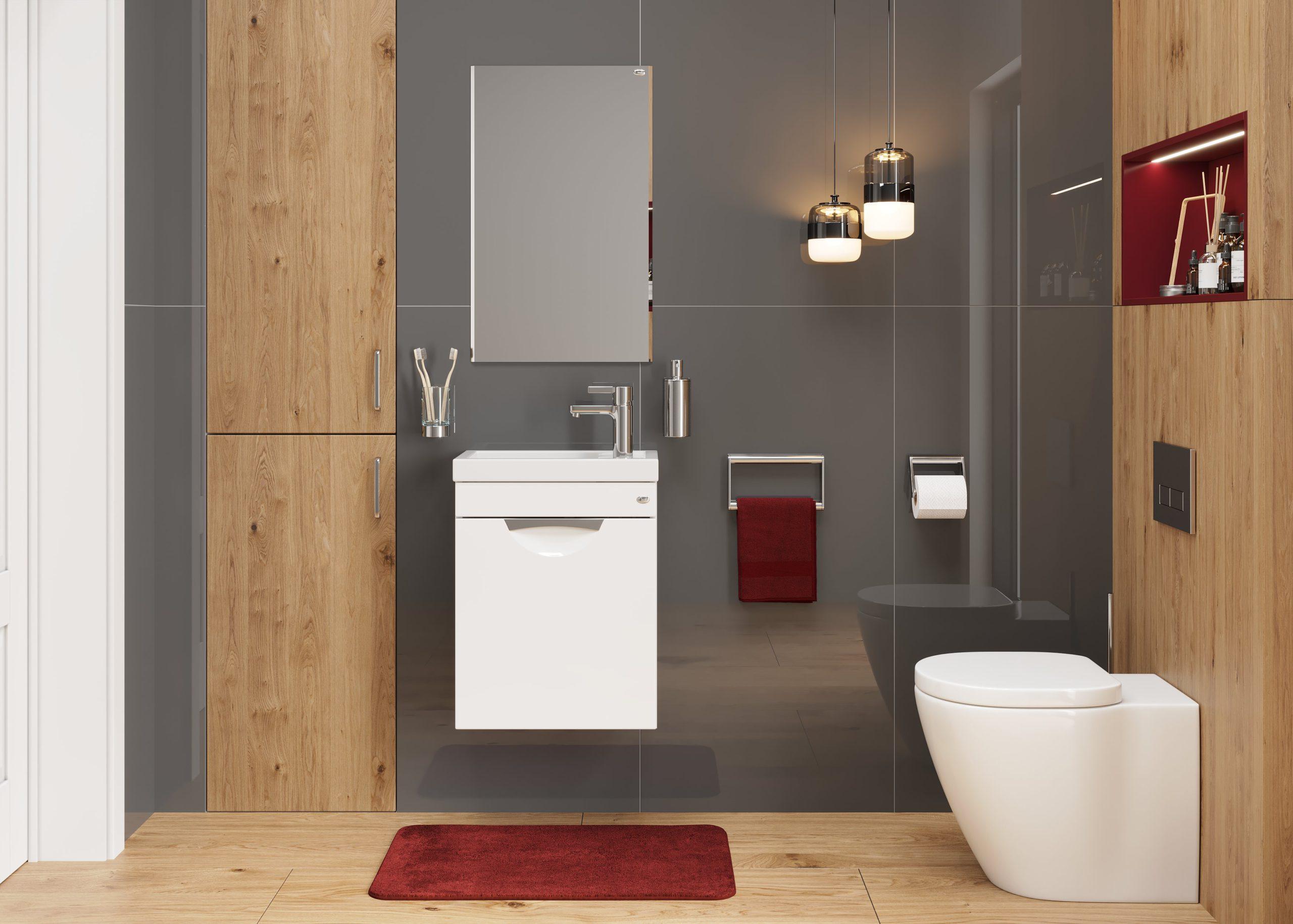 Тумба Onika Комо 45 подвесная, белая (ум. Фостер 45)