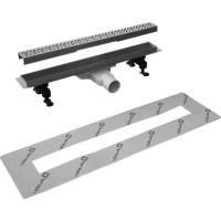 Линейный трап для душа Radaway RadаDrain Slim 65 для плитки 8-12 мм с решеткой SlimRain