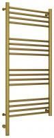 Полотенцесушитель электрический "БОГЕМА 3.0" прямая 1000х500 / МЭМ левый (Состаренная латунь)
