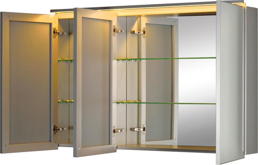 Зеркальный шкаф De Aqua Алюминиум 120 серебро