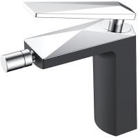 Смеситель для биде ЧЕРНЫЙ+ХРОМ