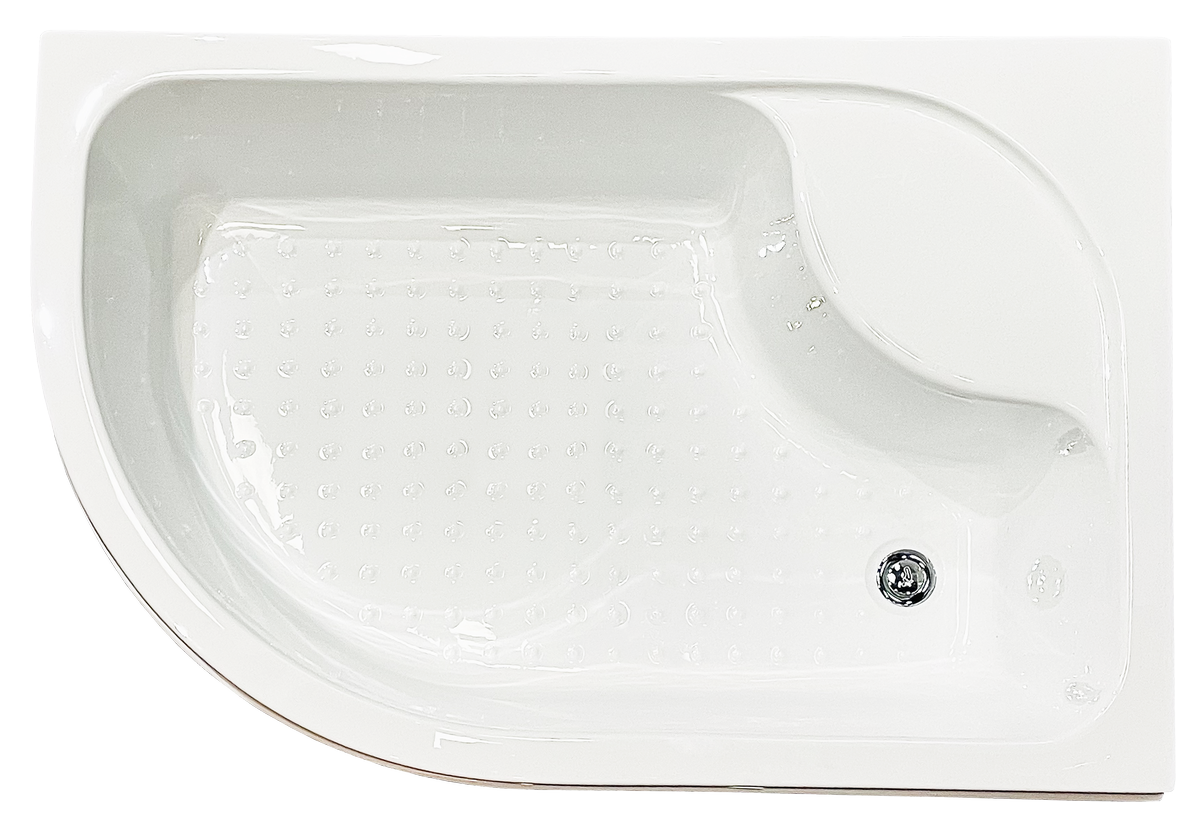 Душевой угол Royal Bath RB 8120BK-T-BL (прозрачное) правый