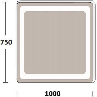 Зеркало De Aqua Смарт 10075