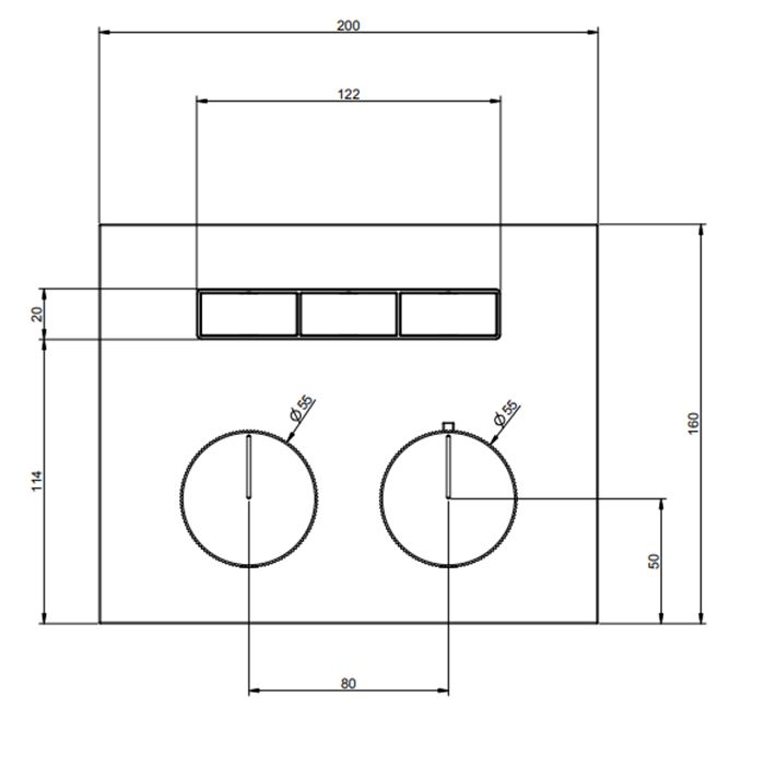 Gessi Hi-Fi Термостат для душа, с включением до 3 источников одновременно (внешняя часть), цвет: Black XL