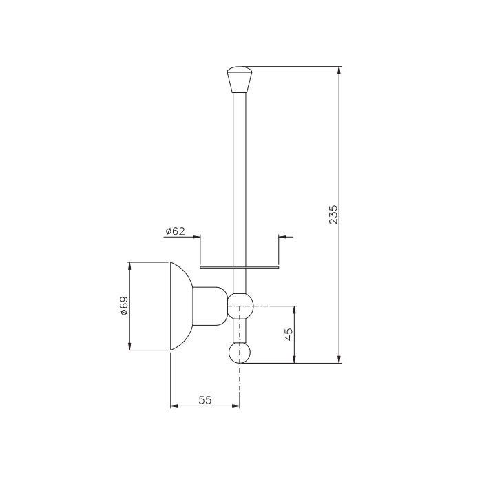 Nicolazzi Cristallo Di Rocca Держатель для запасного рулона туалетной бумаги, цвет: золото