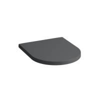 LAUFEN KARTELL Сиденье с крышкой для укороченного унитаза, с системой мягкого опускания, съемное, цвет матовый графит