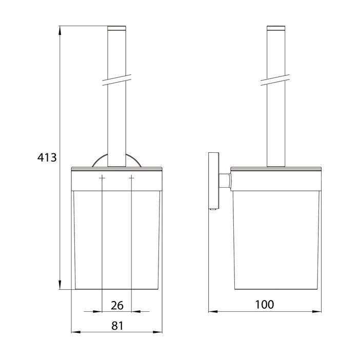 Emco Round Набор круглых щеток emco пластиковый белый