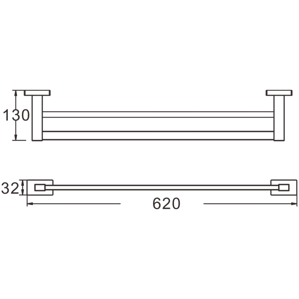 Полотенцедержатель BELZ B90209, хром, артикул B90209