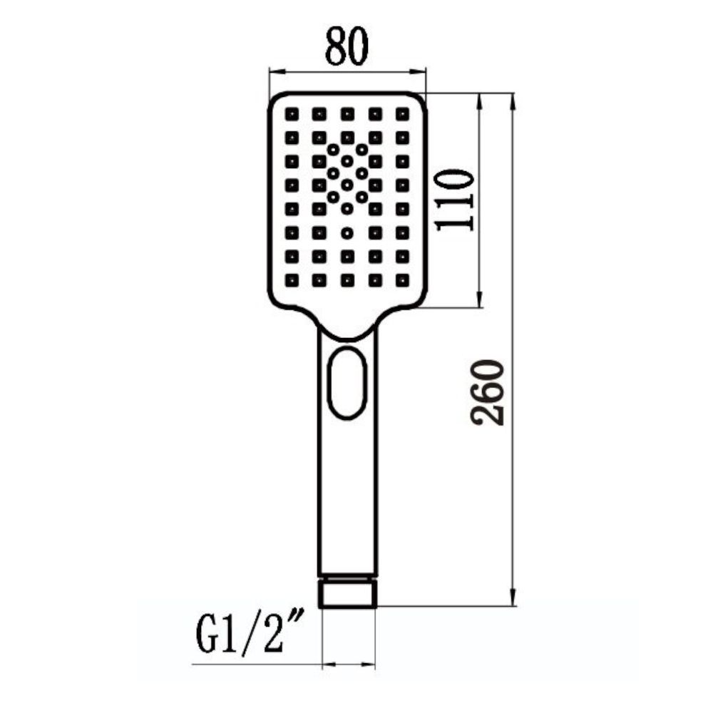 Душевая лейка Savol S-FSP03H, черный