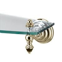 Devon Black Diamond Полочка стеклянная 60 см (стекло прозрачное), цвет: светлое золото