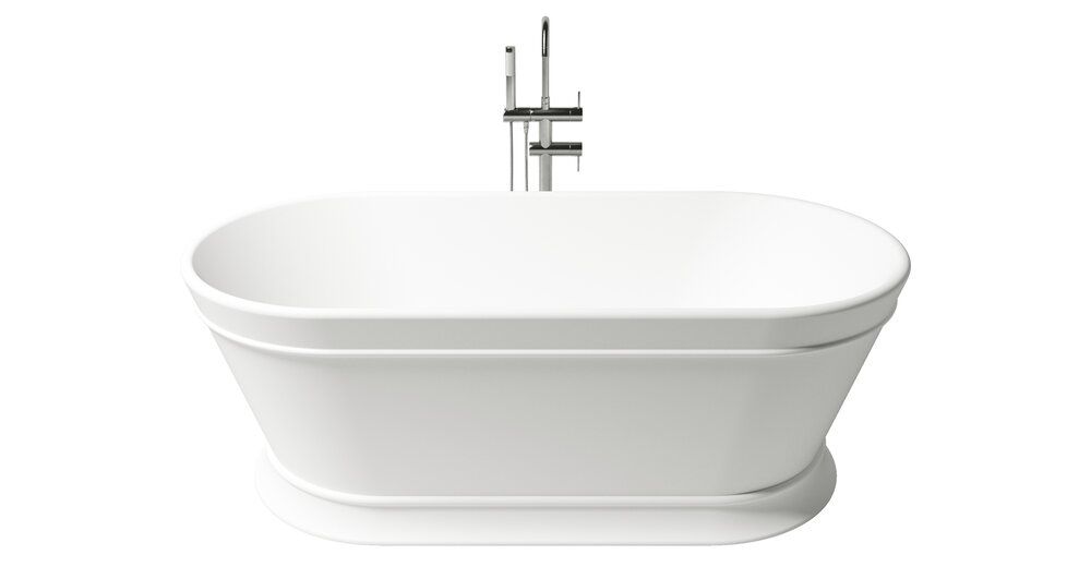Zenon Heritage, акриловая ванна закругленной формы, 170x80xh60 см, цвет белый матовый, артикул 4000.000.000.000.40908