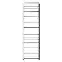 Водяной полотенцесушитель Grota Solido 527х1800 Хром