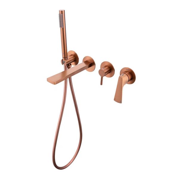 Смеситель для ванны встраиваемый Raglo R07.32.33, матовая медь