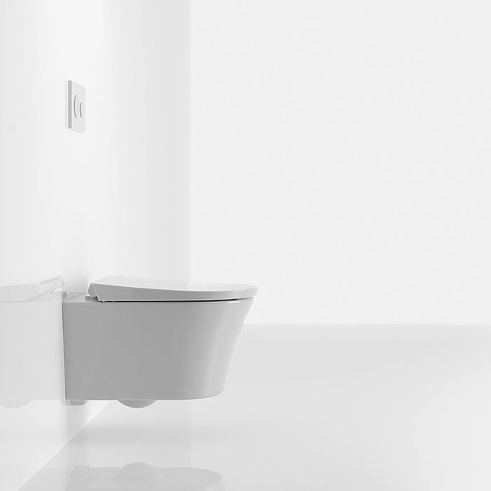 TOTO GP Унитаз подвесной 540*380*335мм, TORNADO, смыв 4,5л, CeFiONtect, без сиденья,