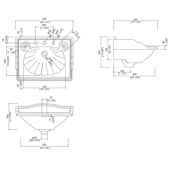 Devon Cambridge Пьедестал для раковины, цвет: белый